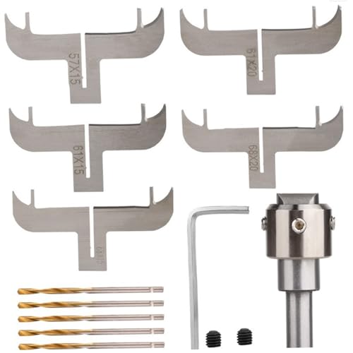 1 Set Armband Maker Kit, Stahlarmbandhersteller, Bohrbit -Set mit Schenkel, Bohrern, Klingen und mehr, Ring -Making -Kit zum Herstellen von Holz, Ring von GGpone