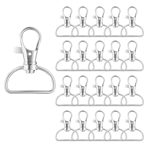 Karabiner Schlüsselanhänger, 20 Stück für Schlüsselringe, Schlüsselanhänger Karabiner, Klein Karabinerhaken, Schlüsselring Haken für Schlüsselschmuck DIY Handwerk von GHEART