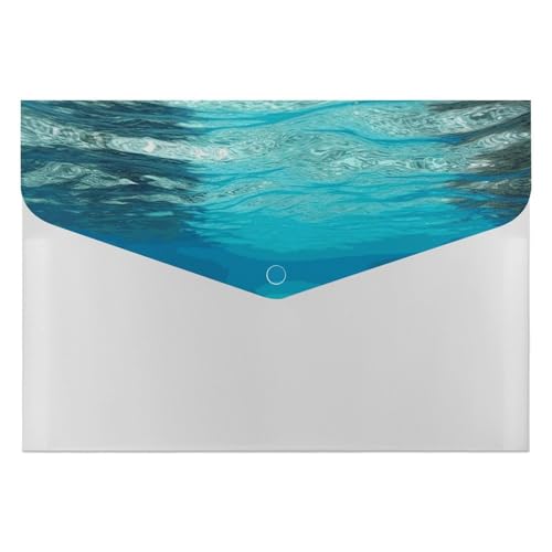 Akkordeon-Aktenordner, tropischer Strand, Unterwasserblick, 6 Fächer, Dokumenten-Organizer, Fächermappe mit Etiketten, Reisedokumentenmappen, Kunststoff-Umschläge mit Schnappverschluss, 33 x 22,9 cm Akkordeon-Aktenordner, tropischer Strand, Unterwasserblick, 6 Fächer, Dokumenten-Organizer, Fächermappe mit Etiketten, Reisedokumentenmappen, Kunststoff-Umschläge mit Schnappverschluss, 33 x 22,9 cm von GHENBLT