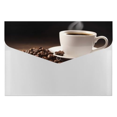 Akkordeon-Aktenordner für Kaffeetassen, Kaffeebohnen, 6 Fächer, Dokumenten-Organizer, Fächermappe mit Etiketten, Reisedokumentenmappen, Kunststoff-Umschläge mit Schnappverschluss, 33 x 23 cm Akkordeon-Aktenordner für Kaffeetassen, Kaffeebohnen, 6 Fächer, Dokumenten-Organizer, Fächermappe mit Etiketten, Reisedokumentenmappen, Kunststoff-Umschläge mit Schnappverschluss, 33 x 23 cm von GHENBLT