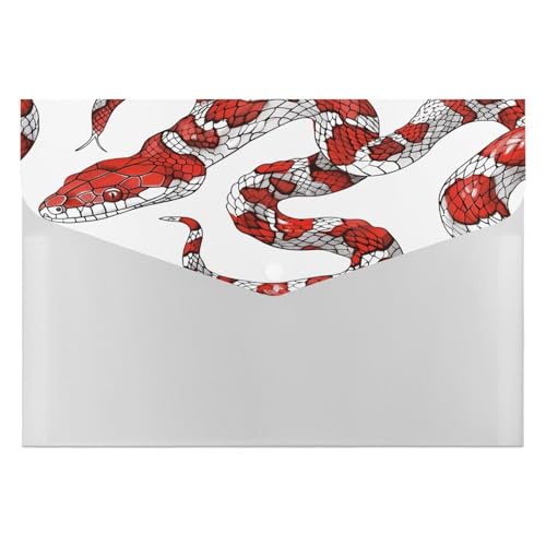 Akkordeon-Aktenordner mit 6 Fächern, Akkordeon-Ordner, Akkordeon-Ordner mit Etiketten, Reise-Dokumentenmappe, Kunststoff-Umschläge mit Schnappverschluss, 33 x 23 cm, Rot und Weiß Akkordeon-Aktenordner mit 6 Fächern, Akkordeon-Ordner, Akkordeon-Ordner mit Etiketten, Reise-Dokumentenmappe, Kunststoff-Umschläge mit Schnappverschluss, 33 x 23 cm, Rot und Weiß von GHENBLT