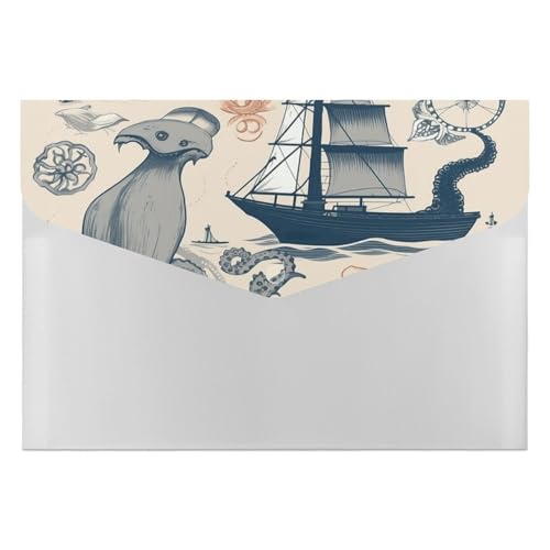 Akkordeon-Aktenordner mit 6 Fächern, Akkordeon-Ordner mit Leuchtturm, Segelboot, Akkordeon-Ordner mit Etiketten, Reise-Dokumentenmappe, Kunststoff-Umschläge mit Schnappverschluss, 33 x 23 cm Akkordeon-Aktenordner mit 6 Fächern, Akkordeon-Ordner mit Leuchtturm, Segelboot, Akkordeon-Ordner mit Etiketten, Reise-Dokumentenmappe, Kunststoff-Umschläge mit Schnappverschluss, 33 x 23 cm von GHENBLT