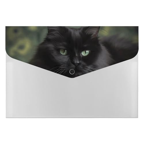 Akkordeon-Aktenordner mit 6 Fächern, Motiv: Katze auf Decke, Akkordeon-Ordner mit Etiketten, Reisedokumentenmappe, Kunststoff-Umschläge mit Schnappverschluss, 33 x 23 cm Akkordeon-Aktenordner mit 6 Fächern, Motiv: Katze auf Decke, Akkordeon-Ordner mit Etiketten, Reisedokumentenmappe, Kunststoff-Umschläge mit Schnappverschluss, 33 x 23 cm von GHENBLT