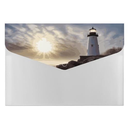 Lighthouse Rocks Akkordeon-Aktenordner mit 6 Fächern, Akkordeon-Ordner mit Etiketten, Reise-Dokumentenmappe, Kunststoff-Umschläge mit Schnappverschluss, 33 x 23 cm Lighthouse Rocks Akkordeon-Aktenordner mit 6 Fächern, Akkordeon-Ordner mit Etiketten, Reise-Dokumentenmappe, Kunststoff-Umschläge mit Schnappverschluss, 33 x 23 cm von GHENBLT