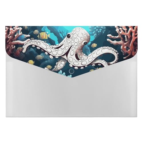 Marine Life Akkordeon-Aktenordner mit 6 Fächern, Akkordeon-Ordner mit Etiketten, Reise-Dokumentenmappe, Kunststoff-Umschläge mit Schnappverschluss, 33 x 23 cm Marine Life Akkordeon-Aktenordner mit 6 Fächern, Akkordeon-Ordner mit Etiketten, Reise-Dokumentenmappe, Kunststoff-Umschläge mit Schnappverschluss, 33 x 23 cm von GHENBLT