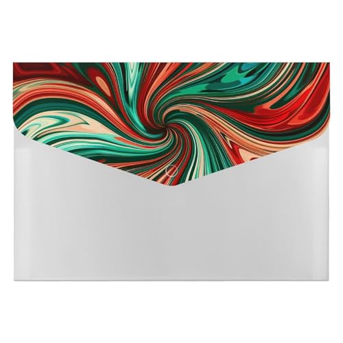 Psychedelic Swirl Akkordeon-Aktenordner, 6 Fächer, Dokumenten-Organizer, Fächermappe mit Etiketten, Reisedokumentenmappen, Kunststoff-Umschläge mit Schnappverschluss, 33 x 23 cm Psychedelic Swirl Akkordeon-Aktenordner, 6 Fächer, Dokumenten-Organizer, Fächermappe mit Etiketten, Reisedokumentenmappen, Kunststoff-Umschläge mit Schnappverschluss, 33 x 23 cm von GHENBLT