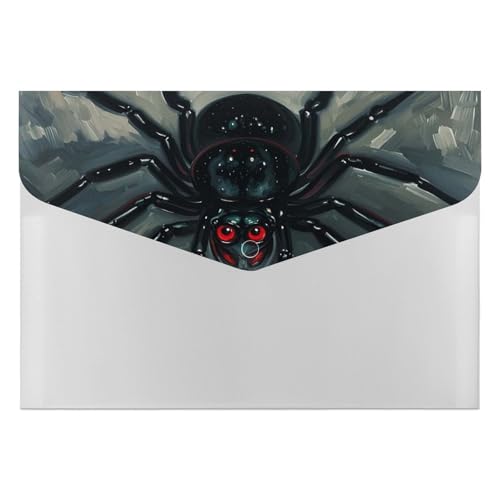 Scary Spider Akkordeon-Aktenordner mit 6 Fächern, Akkordeon-Ordner mit Etiketten, Reise-Dokumentenmappe, Kunststoff-Umschläge mit Schnappverschluss, 33 x 23 cm Scary Spider Akkordeon-Aktenordner mit 6 Fächern, Akkordeon-Ordner mit Etiketten, Reise-Dokumentenmappe, Kunststoff-Umschläge mit Schnappverschluss, 33 x 23 cm von GHENBLT