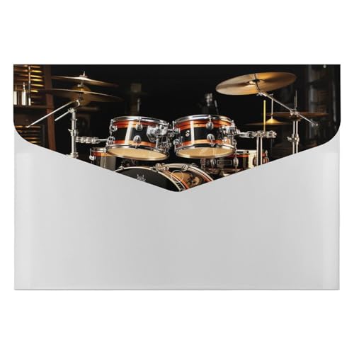 Schlagzeug-Set, Akkordeon-Aktenordner, 6 Fächer, Dokumenten-Organizer, Fächermappe mit Etiketten, Reise-Dokumentenmappe, Kunststoff-Umschläge mit Schnappverschluss, 33 x 23 cm Schlagzeug-Set, Akkordeon-Aktenordner, 6 Fächer, Dokumenten-Organizer, Fächermappe mit Etiketten, Reise-Dokumentenmappe, Kunststoff-Umschläge mit Schnappverschluss, 33 x 23 cm von GHENBLT