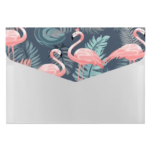 Summer Flamingo Palmblätter, Akkordeon-Aktenordner, 6 Fächer, Dokumenten-Organizer, Fächermappe, Akkordeon-Ordner mit Etiketten, Reisedokumentenmappen, Kunststoff-Umschläge mit Schnappverschluss, 33 x Summer Flamingo Palmblätter, Akkordeon-Aktenordner, 6 Fächer, Dokumenten-Organizer, Fächermappe, Akkordeon-Ordner mit Etiketten, Reisedokumentenmappen, Kunststoff-Umschläge mit Schnappverschluss, 33 x von GHENBLT