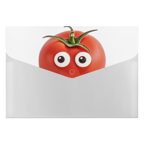 Tomaten-Akkordeon-Aktenordner, 6 Fächer, Dokumenten-Organizer, Fächermappe mit Etiketten, Reise-Dokumentenmappe, Kunststoff-Umschläge mit Schnappverschluss, 33 x 23 cm Tomaten-Akkordeon-Aktenordner, 6 Fächer, Dokumenten-Organizer, Fächermappe mit Etiketten, Reise-Dokumentenmappe, Kunststoff-Umschläge mit Schnappverschluss, 33 x 23 cm von GHENBLT