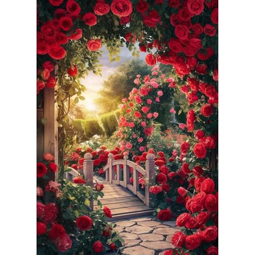 GHHKUD Blumen Garten Diamond Painting für Erwachsene, 5D DIY Diamant Painting Bilder für Erwachsene Anfänger, Diamond Art Painting Set, Full Drill Diamant Malerei für Dekoration 30x40 cm GHHKUD Blumen Garten Diamond Painting für Erwachsene, 5D DIY Diamant Painting Bilder für Erwachsene Anfänger, Diamond Art Painting Set, Full Drill Diamant Malerei für Dekoration 30x40 cm von GHHKUD
