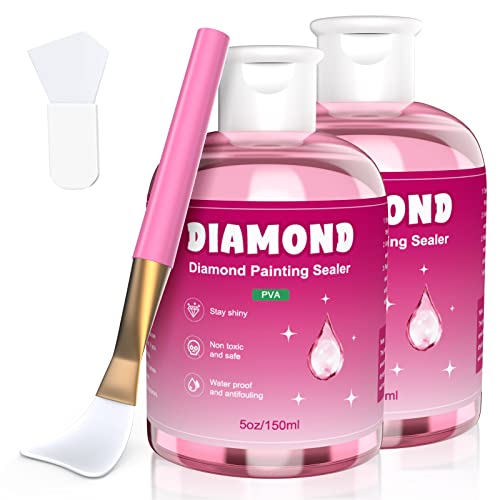 GHHKUD Diamond Painting Versiegelung 300ml - Diamant Painting Zubehör für Strahlend Glitzernde Bilder - Diamond Painting Kleber mit Bürste,Transparente Schutz Versiegelung für Diamond Painting&Puzzle GHHKUD Diamond Painting Versiegelung 300ml - Diamant Painting Zubehör für Strahlend Glitzernde Bilder - Diamond Painting Kleber mit Bürste,Transparente Schutz Versiegelung für Diamond Painting&Puzzle von GHHKUD