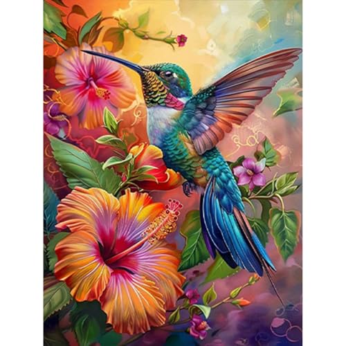 GHHKUD Diamond Painting für Erwachsene, Vogel und Blume 5D DIY Diamant Painting Bilder für Erwachsene Anfänger, Diamond Painting Set, Full Drill Diamant Malerei für Haus Dekoration 30x40 cm GHHKUD Diamond Painting für Erwachsene, Vogel und Blume 5D DIY Diamant Painting Bilder für Erwachsene Anfänger, Diamond Painting Set, Full Drill Diamant Malerei für Haus Dekoration 30x40 cm von GHHKUD