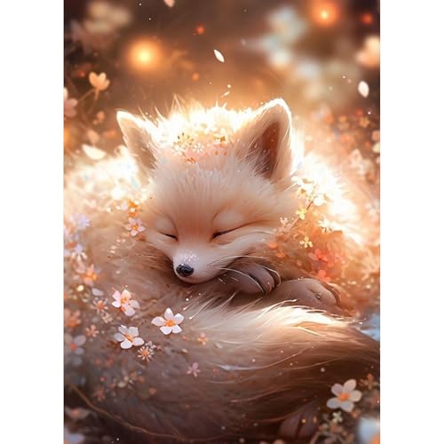 GHHKUD Fuchs Blumen Diamond Painting für Erwachsene, 5D DIY Diamant Painting Bilder für Erwachsene Anfänger, Diamond Art Painting Set, Full Drill Diamant Malerei für Haus Dekoration 30x40 cm GHHKUD Fuchs Blumen Diamond Painting für Erwachsene, 5D DIY Diamant Painting Bilder für Erwachsene Anfänger, Diamond Art Painting Set, Full Drill Diamant Malerei für Haus Dekoration 30x40 cm von GHHKUD