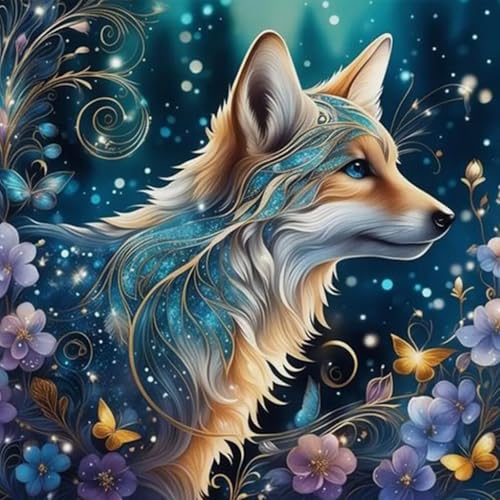 GHHKUD Fuchs Tiere Diamond Painting für Erwachsene, 5D DIY Diamant Painting Bilder für Erwachsene Anfänger, Diamond Art Painting Set, Full Drill Diamant Malerei für Dekoration 30x30 cm GHHKUD Fuchs Tiere Diamond Painting für Erwachsene, 5D DIY Diamant Painting Bilder für Erwachsene Anfänger, Diamond Art Painting Set, Full Drill Diamant Malerei für Dekoration 30x30 cm von GHHKUD