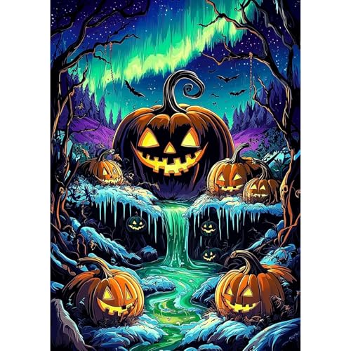 GHHKUD Halloween Kürbisse Diamond Painting Set für Erwachsene, 5D Diamant Painting Bilder für Erwachsene Anfänger, DIY Full Drill Diamant Malerei Bilder Dekoration 30x40 cm GHHKUD Halloween Kürbisse Diamond Painting Set für Erwachsene, 5D Diamant Painting Bilder für Erwachsene Anfänger, DIY Full Drill Diamant Malerei Bilder Dekoration 30x40 cm von GHHKUD