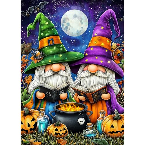 GHHKUD Halloween Zwerge Diamond Painting Set für Erwachsene, 5D Diamant Painting Bilder für Erwachsene Anfänger, DIY Full Drill Diamant Malerei Bilder für Dekoration 30x40 CM GHHKUD Halloween Zwerge Diamond Painting Set für Erwachsene, 5D Diamant Painting Bilder für Erwachsene Anfänger, DIY Full Drill Diamant Malerei Bilder für Dekoration 30x40 CM von GHHKUD