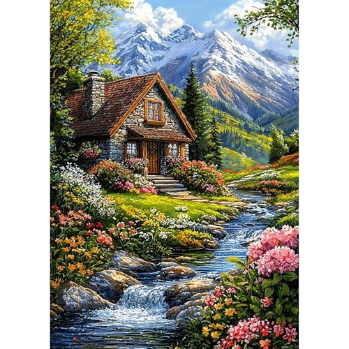 GHHKUD Haus Landschaften Diamond Painting für Erwachsene, 5D DIY Diamant Painting Bilder für Erwachsene Anfänger, Diamond Art Painting Set, Full Drill Diamant Malerei für Dekoration 30x40 cm GHHKUD Haus Landschaften Diamond Painting für Erwachsene, 5D DIY Diamant Painting Bilder für Erwachsene Anfänger, Diamond Art Painting Set, Full Drill Diamant Malerei für Dekoration 30x40 cm von GHHKUD