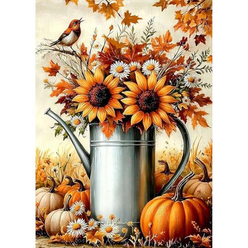 GHHKUD Herbst Diamond Painting Set für Erwachsene, Kürbisse Sonnenblume 5D Diamant Painting Bilder für Erwachsene Anfänger, DIY Full Drill Diamant Malerei Bilder für Dekoration 30x40 cm GHHKUD Herbst Diamond Painting Set für Erwachsene, Kürbisse Sonnenblume 5D Diamant Painting Bilder für Erwachsene Anfänger, DIY Full Drill Diamant Malerei Bilder für Dekoration 30x40 cm von GHHKUD