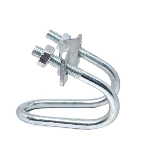 Bügelschelle 1 Stück M8 verzinkte Doppel-U-förmige Klemme, U-förmige Schraube, Kreuz-U-förmiger Bolzen, speziell geformtes Stahlgerüst, Gewächshaus(75x75mm) von GHHZML