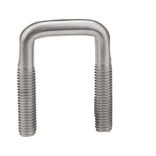 Bügelschelle U-Bolzen aus Edelstahl 304, rechtwinkliger Bolzen, Vierkantschraube, Bolzenclip, Klemmschraube, Rohrschelle, U-Klemme(M8x25x50-1pcs) von GHHZML