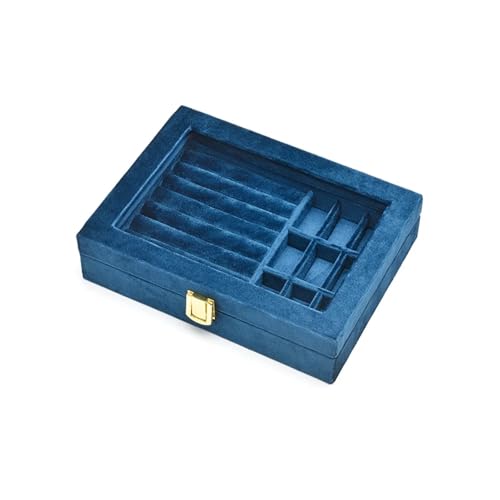 GHHZML Schmuckaufbewahrung Personalisieren Sie Samt Schmuckschatulle Exquisite Mädchen Rosa Schmuck Aufbewahrungskoffer Frauen Schmuck Organizer(G119) von GHHZML