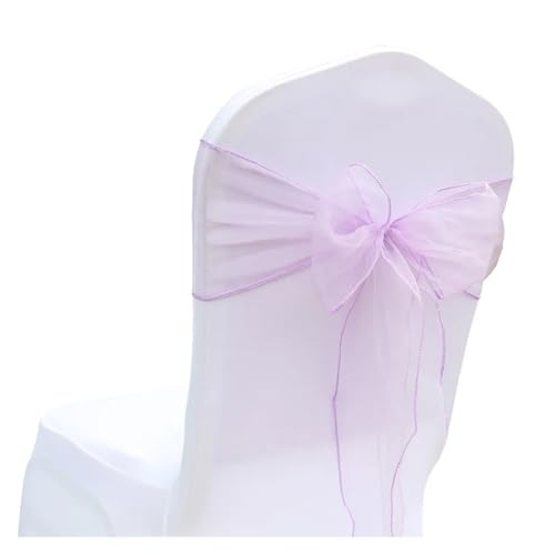 GHHZML Stuhl Deko Hochzeit 10/50/100Pcs Organza Stuhl Schärpen Knoten Bänder Stuhl Bögen for Für Hochzeit Party Bankett Event Land Hochzeit Stuhl Dekoration(Color-15,50pcs) von GHHZML