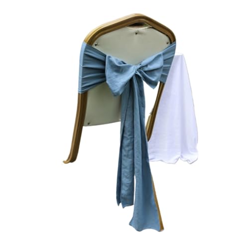 GHHZML Stuhl Deko Hochzeit 10/50 Stück Stuhlschleifen Schärpen Krawattenrücken Dekoartikel Vertuschungen for Hochzeiten, Empfänge, Veranstaltungen, Bankette, Stühle, Dekoration(Dusty Blue,10 pcs) GHHZML Stuhl Deko Hochzeit 10/50 Stück Stuhlschleifen Schärpen Krawattenrücken Dekoartikel Vertuschungen for Hochzeiten, Empfänge, Veranstaltungen, Bankette, Stühle, Dekoration(Dusty Blue,10 pcs) von GHHZML
