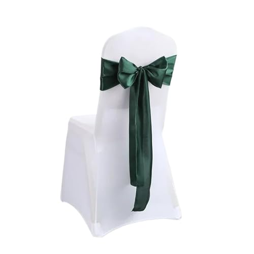 GHHZML Stuhl Deko Hochzeit 10/50PCS 17x275cm Satin Stuhl Schärpen Rose Gold Schleifen Stuhl Abdeckung Bänder for Hochzeit Bankett Party Event Dekorationen(Color-08,10 pcs) von GHHZML