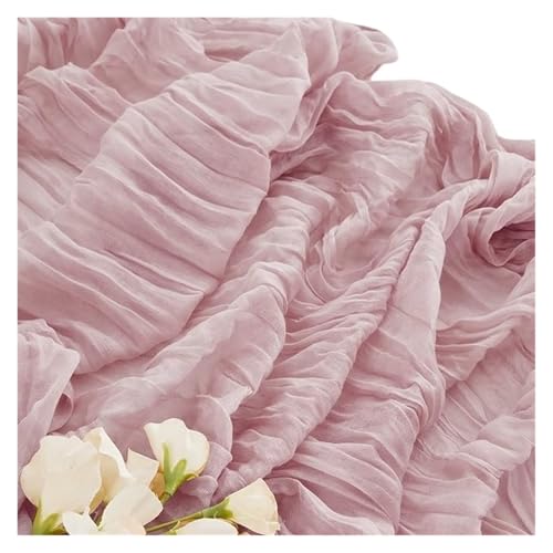 GHHZML Stuhl Deko Hochzeit 10 Stück Stuhlschärpen, rustikale Schleife, Stuhlbezug for Hochzeitsbankett, Party, Stuhldekoration, 90 x 180 cm(10PCS Dirty pink) von GHHZML
