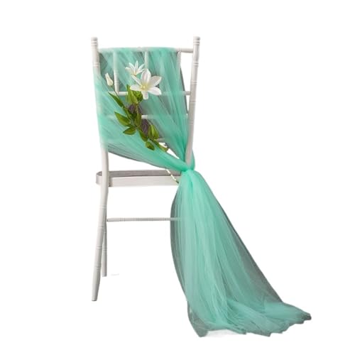 GHHZML Stuhl Deko Hochzeit Stuhlschärpen for Hochzeit, Hotel-Party-Stuhl-Streamer, Hochzeitsbogen-Drapierungsstoff, Stuhl-Dekor-Schärpen, 10 Stück(1) von GHHZML