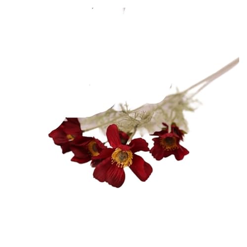 GHHZML Stuhl Deko Hochzeit Stuhlschärpen for Hochzeit, Hotel-Party-Stuhl-Streamer, Hochzeitsbogen-Drapierungsstoff, Stuhl-Dekor-Schärpen, 10 Stück(Wine Flowers) von GHHZML