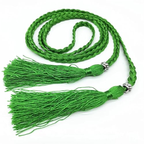 Quastenborte 1 stücke 170 cm Doppel Kopf Quasten Hängen Spike Verwendung for Nähen Handwerk Vorhang Dekoration Home Textile Produkte Handmade DIY(Green) von GHHZML