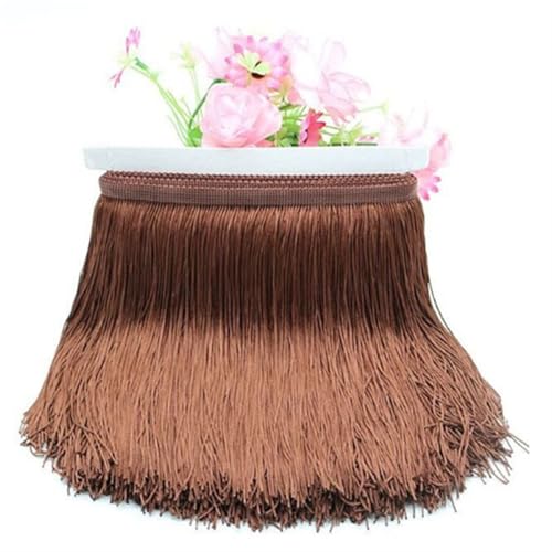 Quastenborte 10/15/20/30 cm Hof ​​Spitze Trim Quaste Fringe DIY Latin Kleid Bühne Kleidung Zubehör Dekorative quasten for Vorhänge Spitze(Metre,15cm) von GHHZML