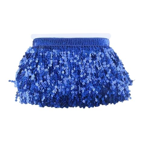Quastenborte 10 Yard Pailletten Fransen Spitze Quaste Band Besatz 15 cm breit Königsblau Bekleidungszubehör Spitzenband Quastenborte 10 Yard Pailletten Fransen Spitze Quaste Band Besatz 15 cm breit Königsblau Bekleidungszubehör Spitzenband von GHHZML