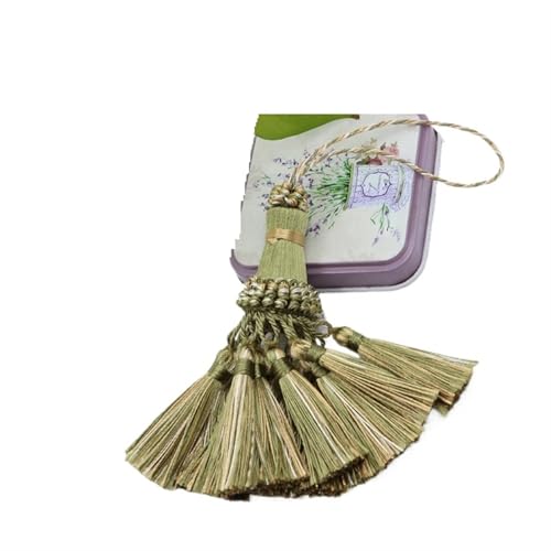 Quastenborte 2 Stücke Kleine Fringe Quaste Vorhang Raffhalter Anhänger DIY Dekoration Zubehör for Wohnzimmer Halter Hängen Trim(Red) von GHHZML