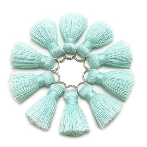 Quastenborte 2 cm, Quaste, Baumwollquasten, Mini-Quasten, Schmuckzubehör, DIY-Zubehör, Ohrringe Materialien, 10 Stück/Beutel(L4610) von GHHZML