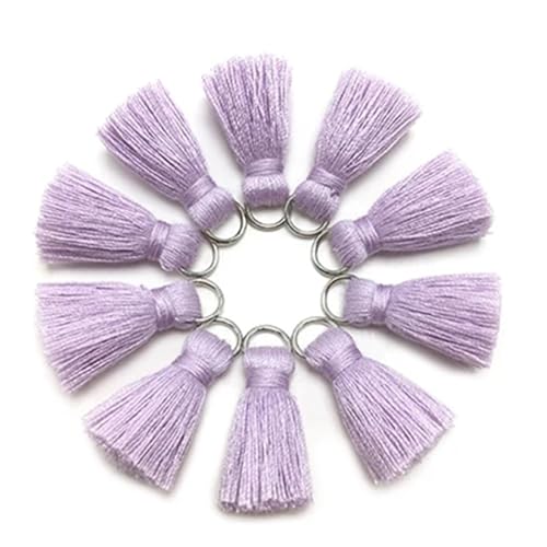 Quastenborte 2 cm, Quaste, Baumwollquasten, Mini-Quasten, Schmuckzubehör, DIY-Zubehör, Ohrringe Materialien, 10 Stück/Beutel(L4623) von GHHZML