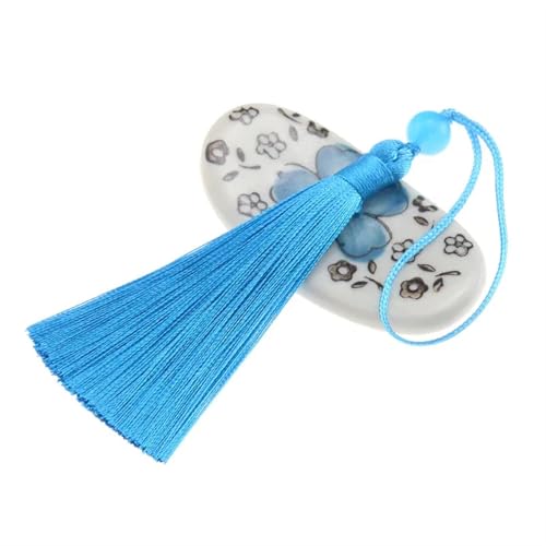 Quastenborte 5Pcs 7cm Mit Perlen Quaste Nähen Vorhänge Zubehör DIY Schlüsselbund Handy Straps Anhänger Fransen for Handwerk Schmuck Machen(Sky blue,70mm 20PCS) von GHHZML