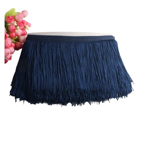 Quastenborte Wunderschöner 1 Yard Spitzen-Fransenbesatz, 10 cm breit, Quasten-Fransenbesatz for DIY-Latin-Kleid, Bühnenkleidung, Zubehör, Spitzenband(123) von GHHZML
