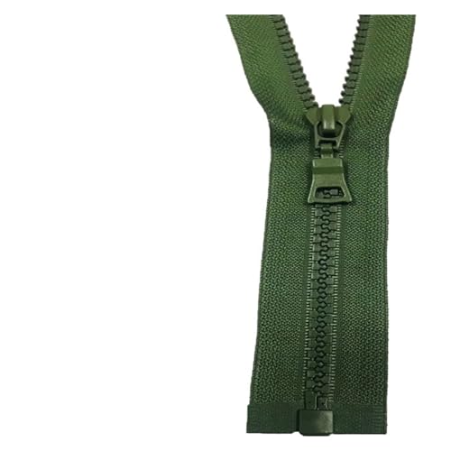 Reißverschluss 5# 3 Stück 30/40/55/60/70/80/90 cm offener automatischer Verschluss, bunter Kunststoff-Harz-Reißverschluss for Kleidung und Kleidungsstücke(Green,30CM_5#) von GHHZML