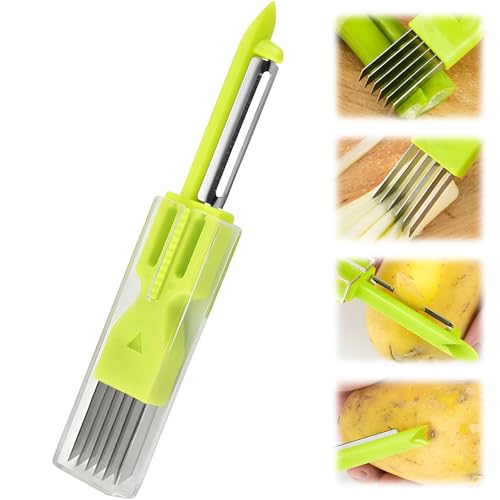 3-in-1 Zerkleinern Sie Seide, Kartoffelschäler, gehacktes grünes Zwiebelmesser, Küchenschneidewerkzeug, Schneider für Gemüse, Zwiebeln, Knoblauch, Zerkleinerer, Gemüseschneider, Haushalt, 3-in-1 Zerkleinern Sie Seide, Kartoffelschäler, gehacktes grünes Zwiebelmesser, Küchenschneidewerkzeug, Schneider für Gemüse, Zwiebeln, Knoblauch, Zerkleinerer, Gemüseschneider, Haushalt, von GHKLNY