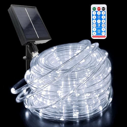 GHONLZIN Solar LED Lichterkette Garten,Wasserdichte Solar lichtschlauch 22 Meter 8 Modi 200 LED Lichtschlauch Lichterkettev mit Fernbedienung für Hochzeit,Party und Weihnachten Dekorationen GHONLZIN Solar LED Lichterkette Garten,Wasserdichte Solar lichtschlauch 22 Meter 8 Modi 200 LED Lichtschlauch Lichterkettev mit Fernbedienung für Hochzeit,Party und Weihnachten Dekorationen von GHONLZIN