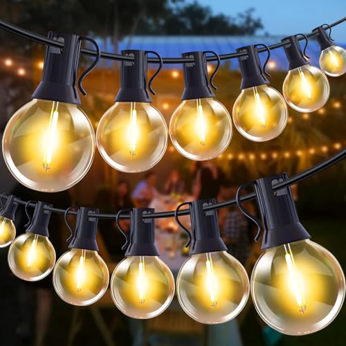 LED Lichterkette Außen - 15M Outdoor Lichterkette Strom 17+2 LED Glühbirnen Wetterfest IP44 Wasserdicht Balkon Lichterketten Innen Aussen Lichterketten für Terrasse Garten Hochzeiten Partys (15M 17+2) LED Lichterkette Außen - 15M Outdoor Lichterkette Strom 17+2 LED Glühbirnen Wetterfest IP44 Wasserdicht Balkon Lichterketten Innen Aussen Lichterketten für Terrasse Garten Hochzeiten Partys (15M 17+2) von GHUSTAR