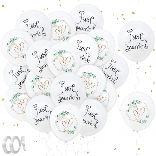 40 Stück Luftballons Hochzeit, 2 Stile 12 Zoll Ballons Hochzeit, Eukalyptus Hochzeitsballons Weiß für Heiratsantrag, Verlobung 40 Stück Luftballons Hochzeit, 2 Stile 12 Zoll Ballons Hochzeit, Eukalyptus Hochzeitsballons Weiß für Heiratsantrag, Verlobung von GHVACZS