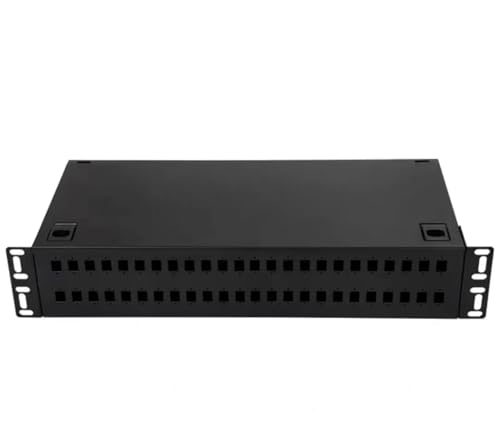 48-Port-Klemmenkasten, Glasfaser-Rack, Glasfaser-Verteilerrahmen, 48-adriger, verschmolzener Glasfaserkasten, SC-Leerkasten(LC48 port box) von GHZHANG