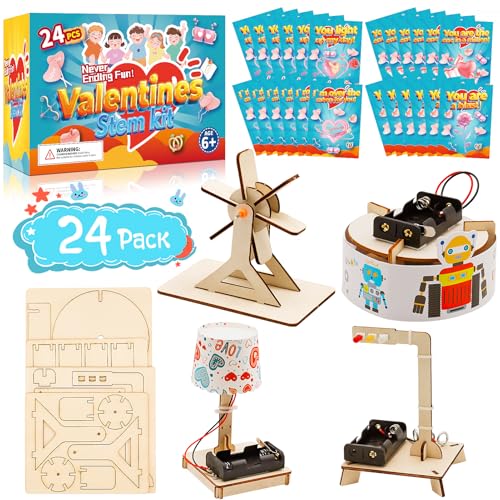 GIAKAN Valentinstagsgeschenke für Kinder – Valentinstagskarten für Kinder im Klassenzimmer – 24 Stück Wissenschafts-Kits – Valentinstags-Austauschkarten für Mädchen und Jungen, Partygeschenk, GIAKAN Valentinstagsgeschenke für Kinder – Valentinstagskarten für Kinder im Klassenzimmer – 24 Stück Wissenschafts-Kits – Valentinstags-Austauschkarten für Mädchen und Jungen, Partygeschenk, von GIAKAN