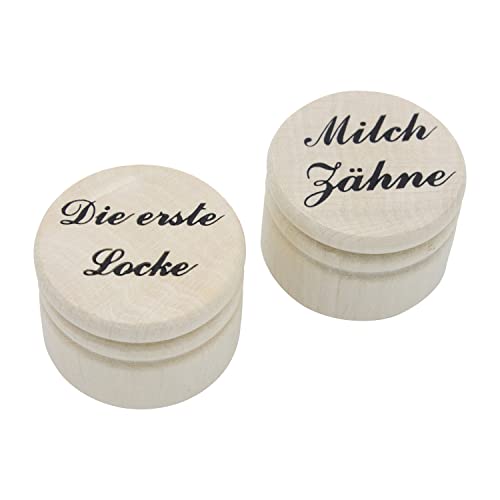 GICO Holzdosen Set Erste Locke und Milchzähne (groß) von GICO