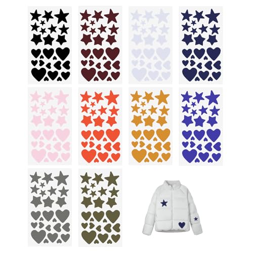 GIDWRIY 10 Blatt Jacke Reparieren Daunenjacke Flicken Reparaturset,Selbstklebende Reparaturflicken Kleidung,Flicken für Skihose Wasserdicht,Jacket Repair Patches Kit,Self Adhesive Repair Patch von GIDWRIY