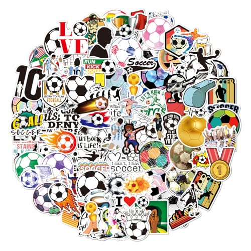 GIDWRIY 100 Stück FußBall Aufkleber Laptop,Softball Sticker Handy,Wasserfeste Vinyl Sticker Skateboard,Sport Aufkleber Koffer,Scrapbook Stickers Fotoalbum,Handyhülle Stickers Journal für Kinder GIDWRIY 100 Stück FußBall Aufkleber Laptop,Softball Sticker Handy,Wasserfeste Vinyl Sticker Skateboard,Sport Aufkleber Koffer,Scrapbook Stickers Fotoalbum,Handyhülle Stickers Journal für Kinder von GIDWRIY